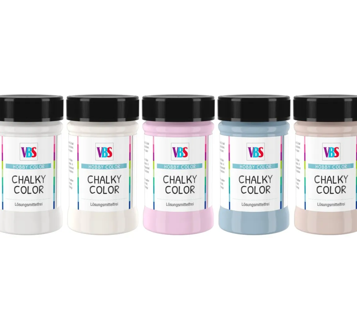 Outlet VBS Chalky Color "Chalet", 5er-Set - Kreidefarbe
