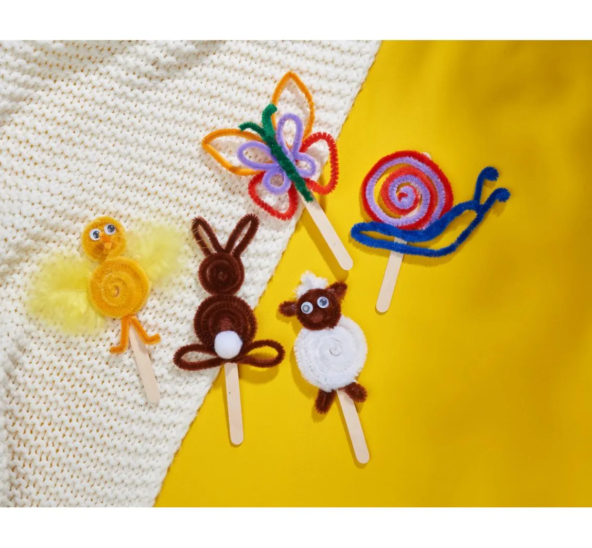 New VBS Chenilledraht "Farbenmix", 30 cm, 20er-Set