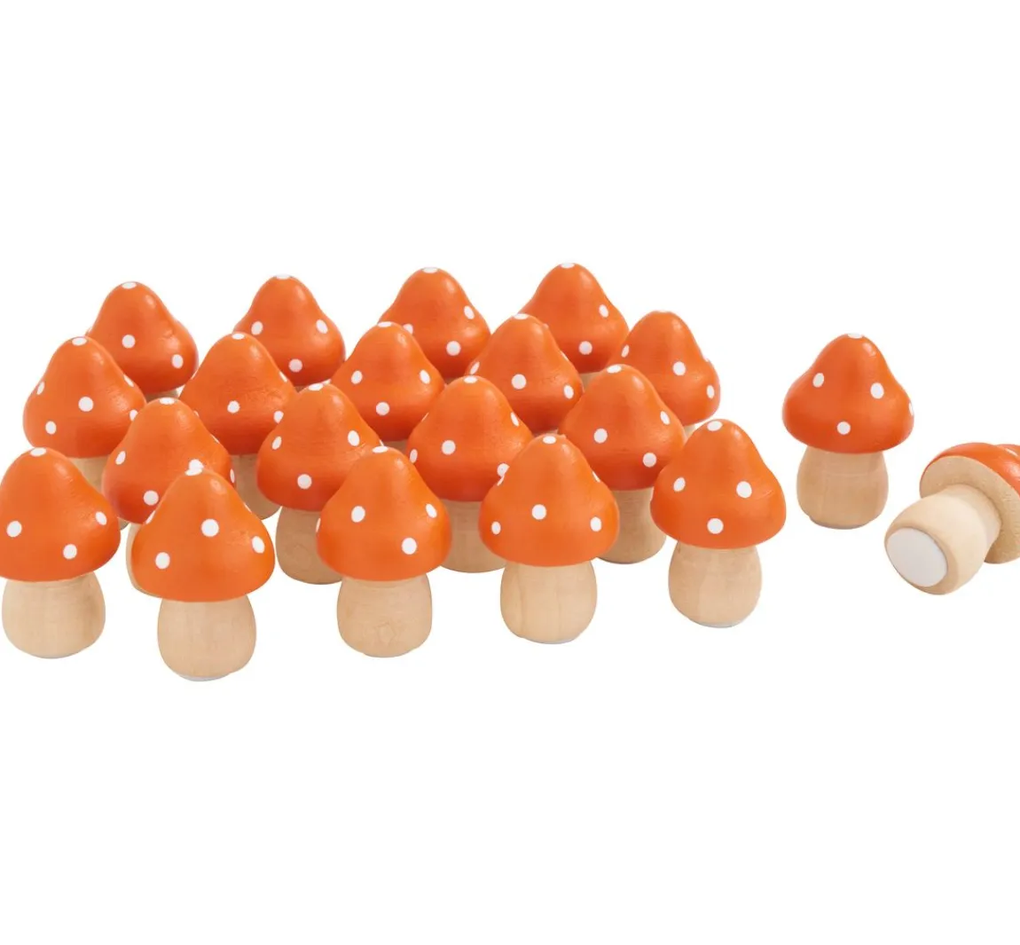 Clearance VBS Deko Holz-Fliegenpilze, 20 Stück