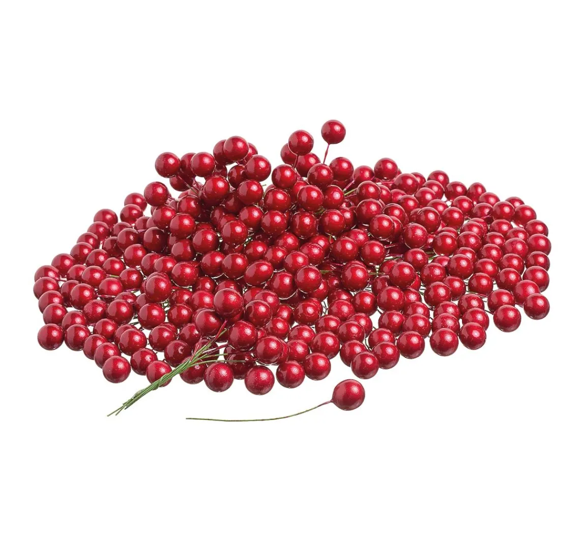 Best VBS XXL VBS Deko-Beeren am Draht "Ø 10 mm", 400 Stück