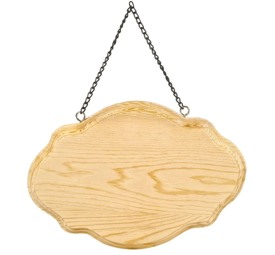 New VBS Deko-Schild aus Kiefernholz