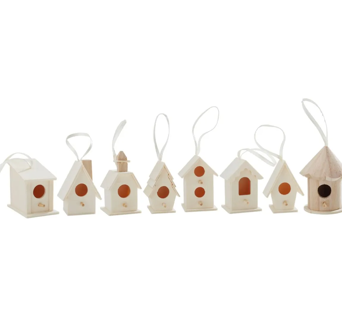 Best VBS Deko-Vogelhäuser "Minis", 8erSet