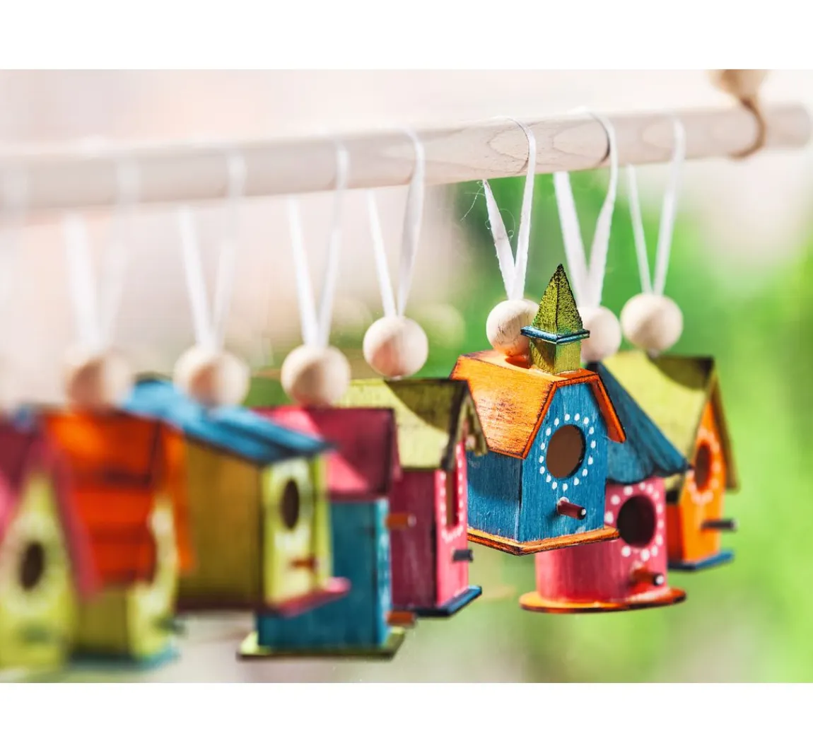 Best VBS Deko-Vogelhäuser "Minis", 8erSet