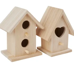 Outlet VBS Deko-Vogelhäuser "Minis", 2er-Set