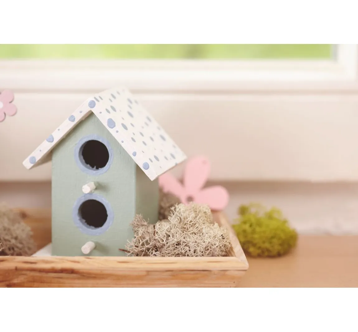 Outlet VBS Deko-Vogelhäuser "Minis", 2er-Set