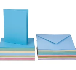 New VBS XXL VBS Doppelkarten mit Umschlägen "Pastell", 50 Stück