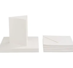Hot VBS XXL VBS Doppelkarten mit Umschlägen "Creme", 50 Stk.