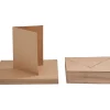 New VBS XXL VBS Doppelkarten mit Umschlägen "Kraftpapier", 50 Stk.