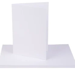 Discount VBS Doppelkarten "Weiß", Hochformat