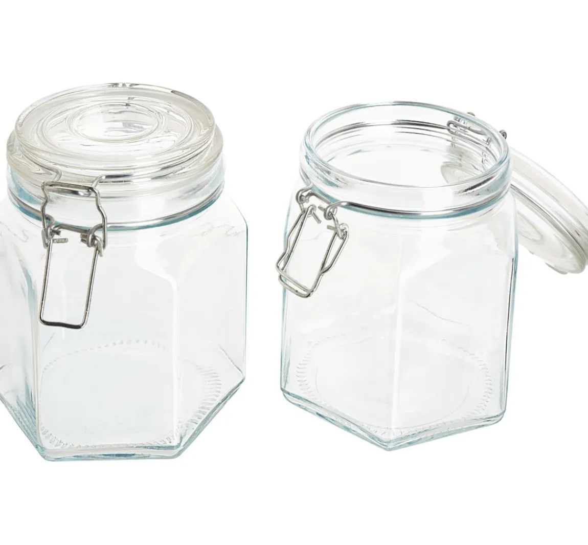 Outlet VBS Einmachglas mit Bügelverschluß, 800 ml, 2 Stück