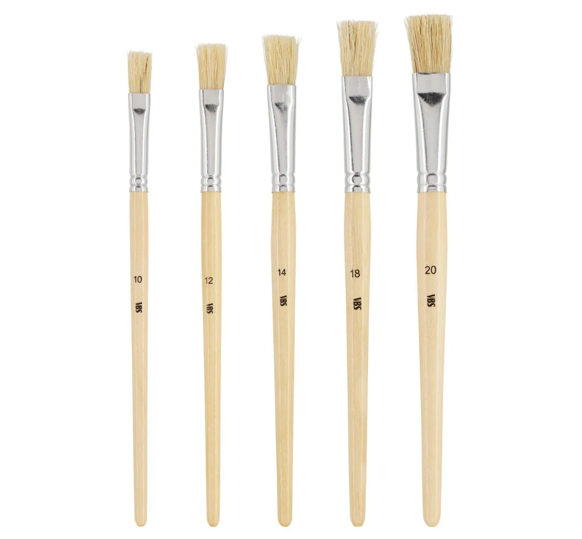 Clearance VBS Flachpinsel "NATURE", 5er-Set