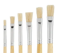 Hot VBS Flachpinsel "NATURE", 6er-Set