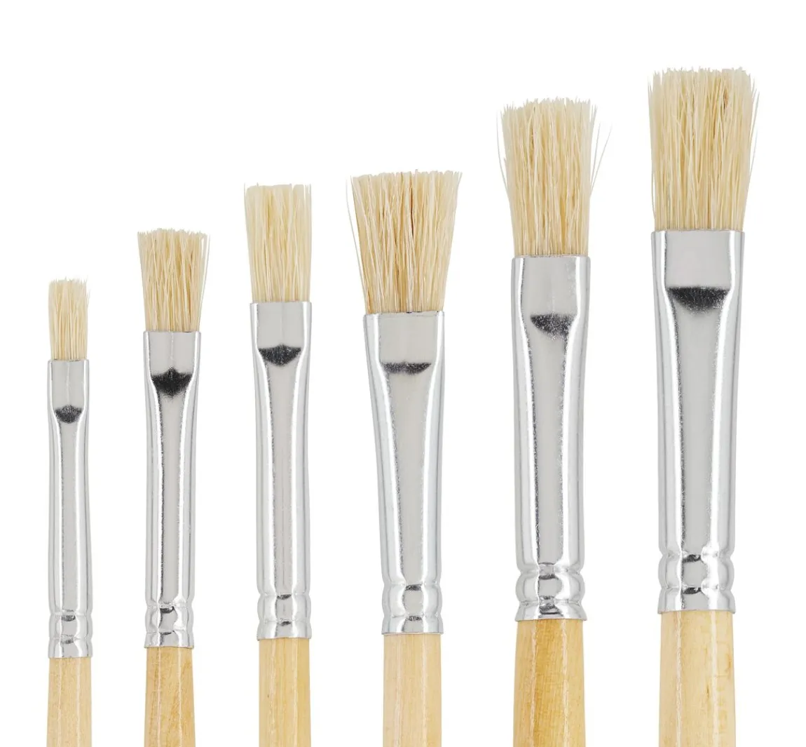 Hot VBS Flachpinsel "NATURE", 6er-Set
