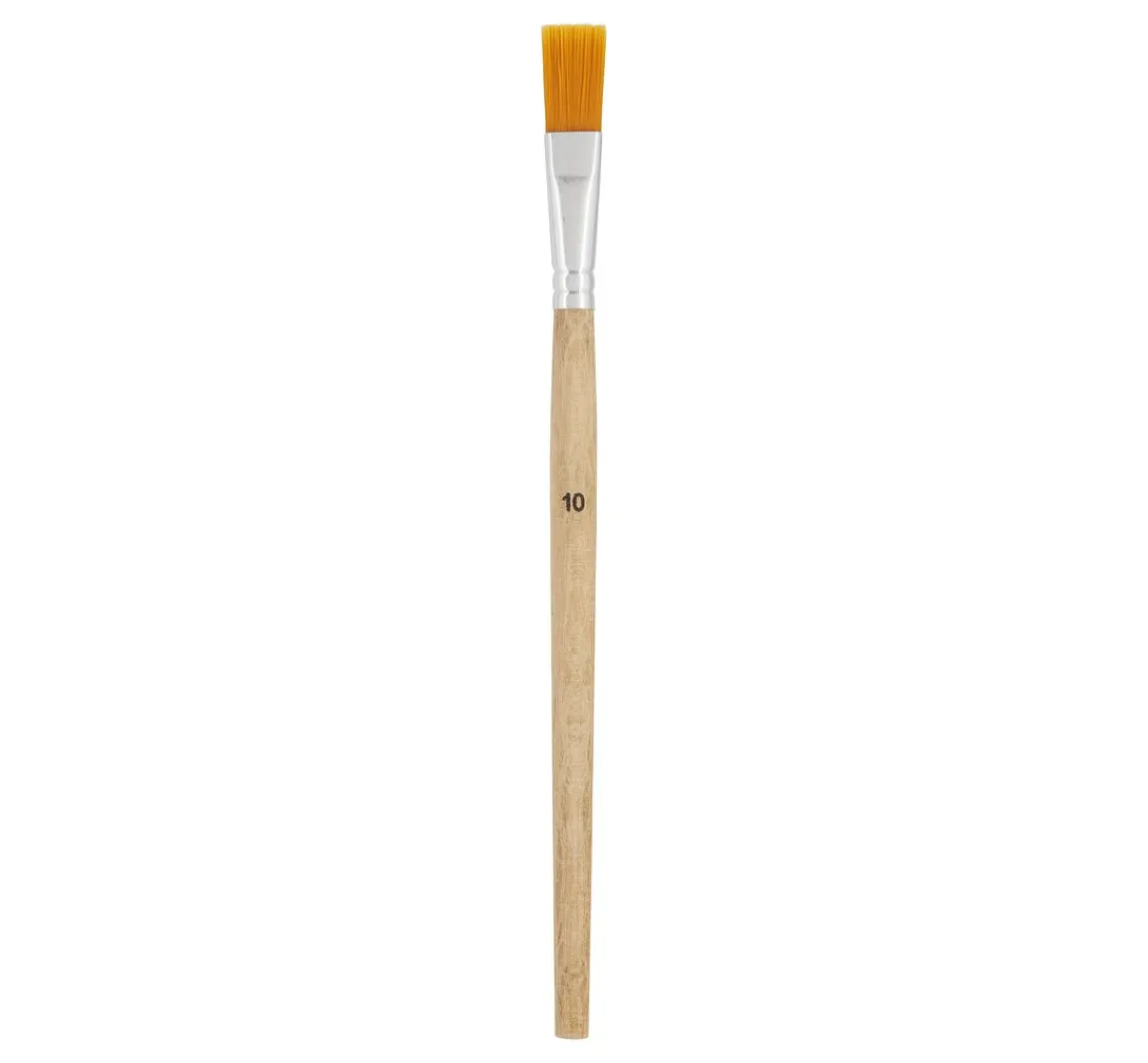 Best VBS XXL VBS Flachpinsel Synthetikhaar "Größe 10", 50 Stück