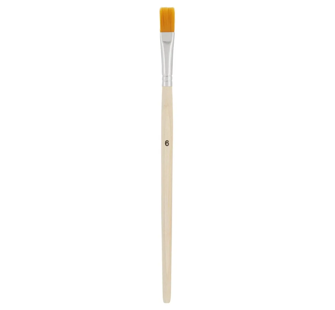 Clearance VBS XXL VBS Flachpinsel Synthetikhaar "Größe 6", 50 Stück
