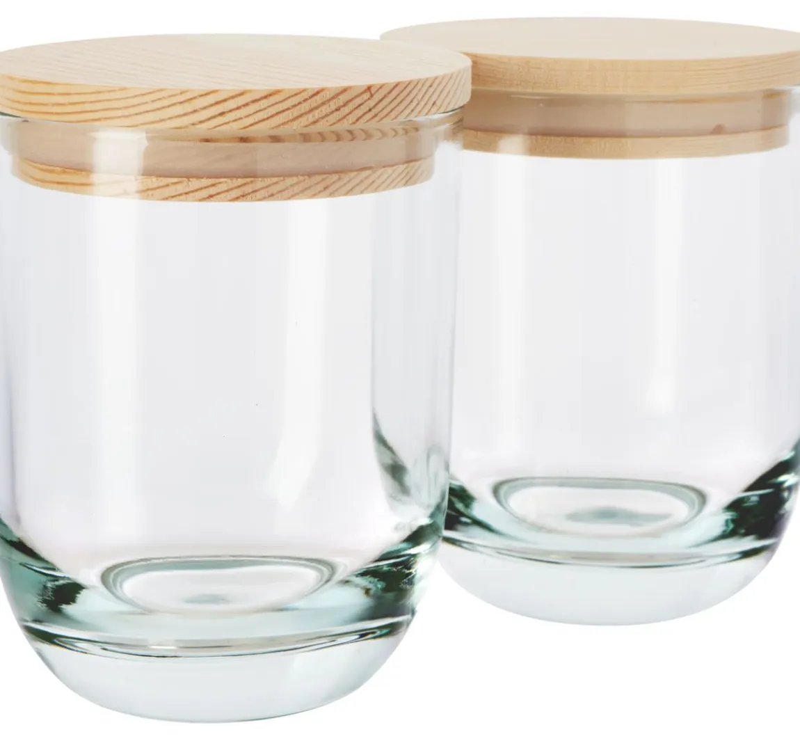 VBS Glas mit Holzdeckel, 2 Stück