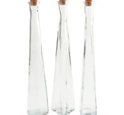Best VBS Glasflaschen "Geo", 3er-Set