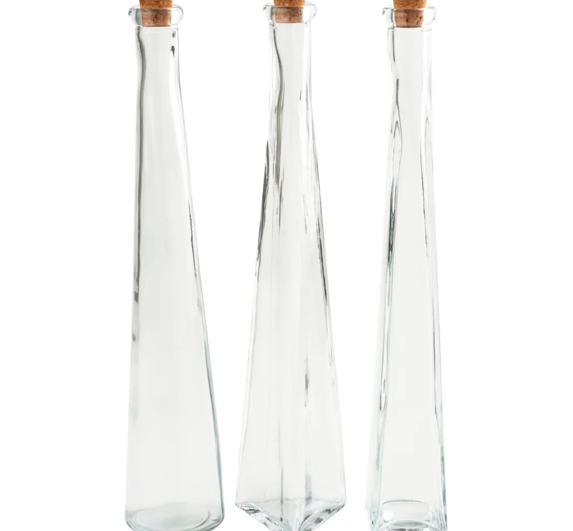 Best VBS Glasflaschen "Geo", 3er-Set