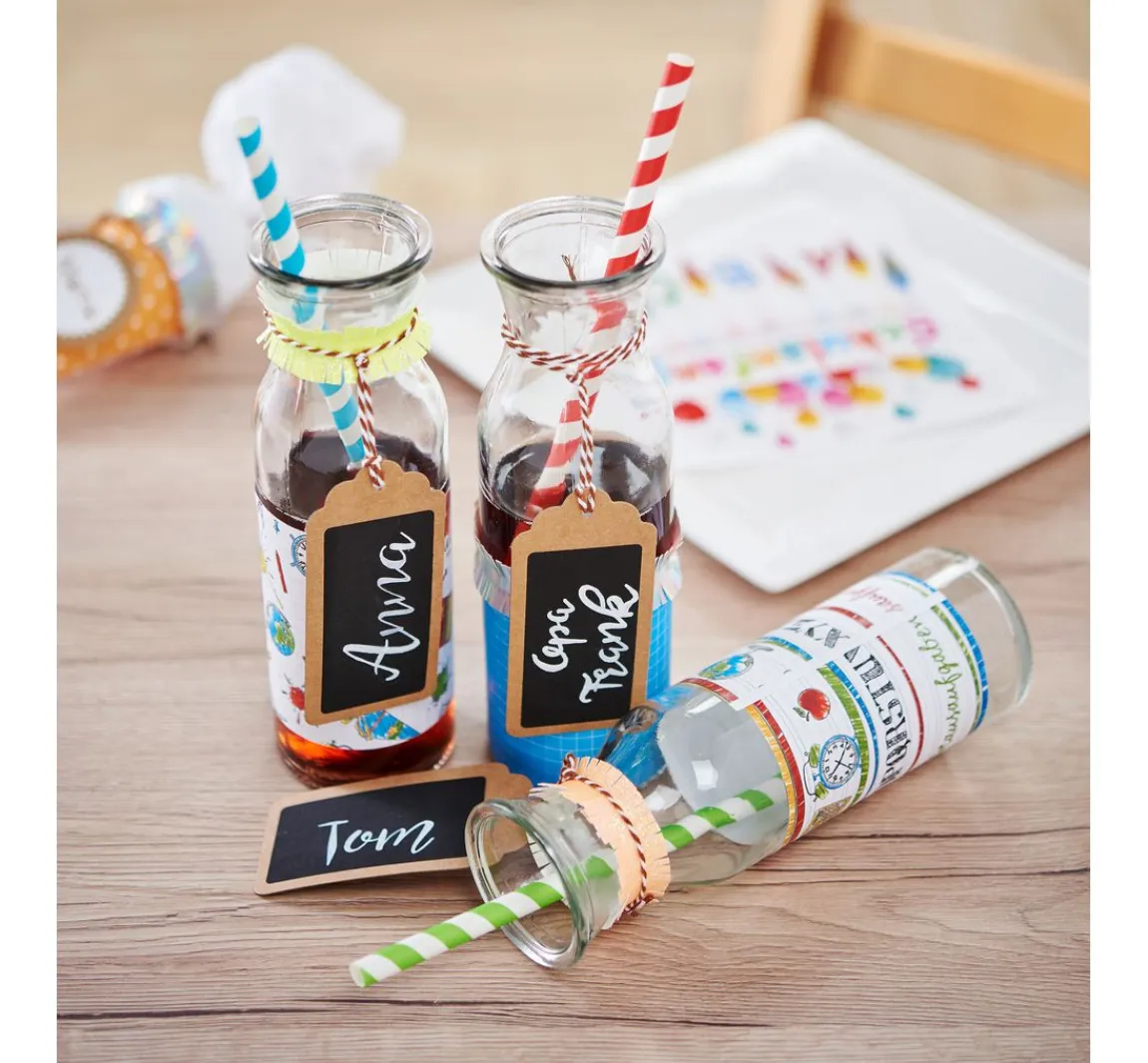 Clearance VBS Glasflaschen "Milk", 3er-Set