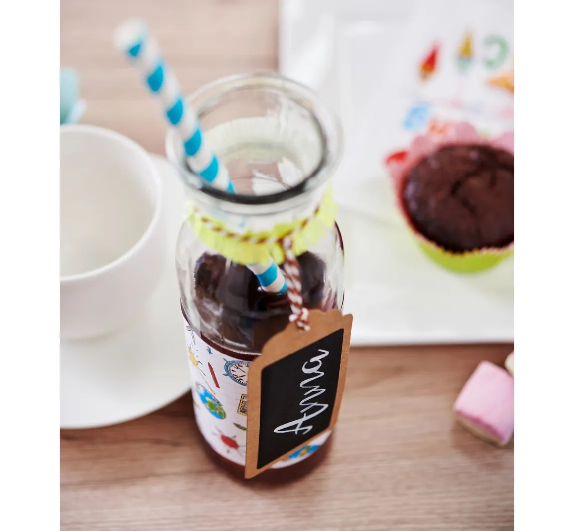 Clearance VBS Glasflaschen "Milk", 3er-Set