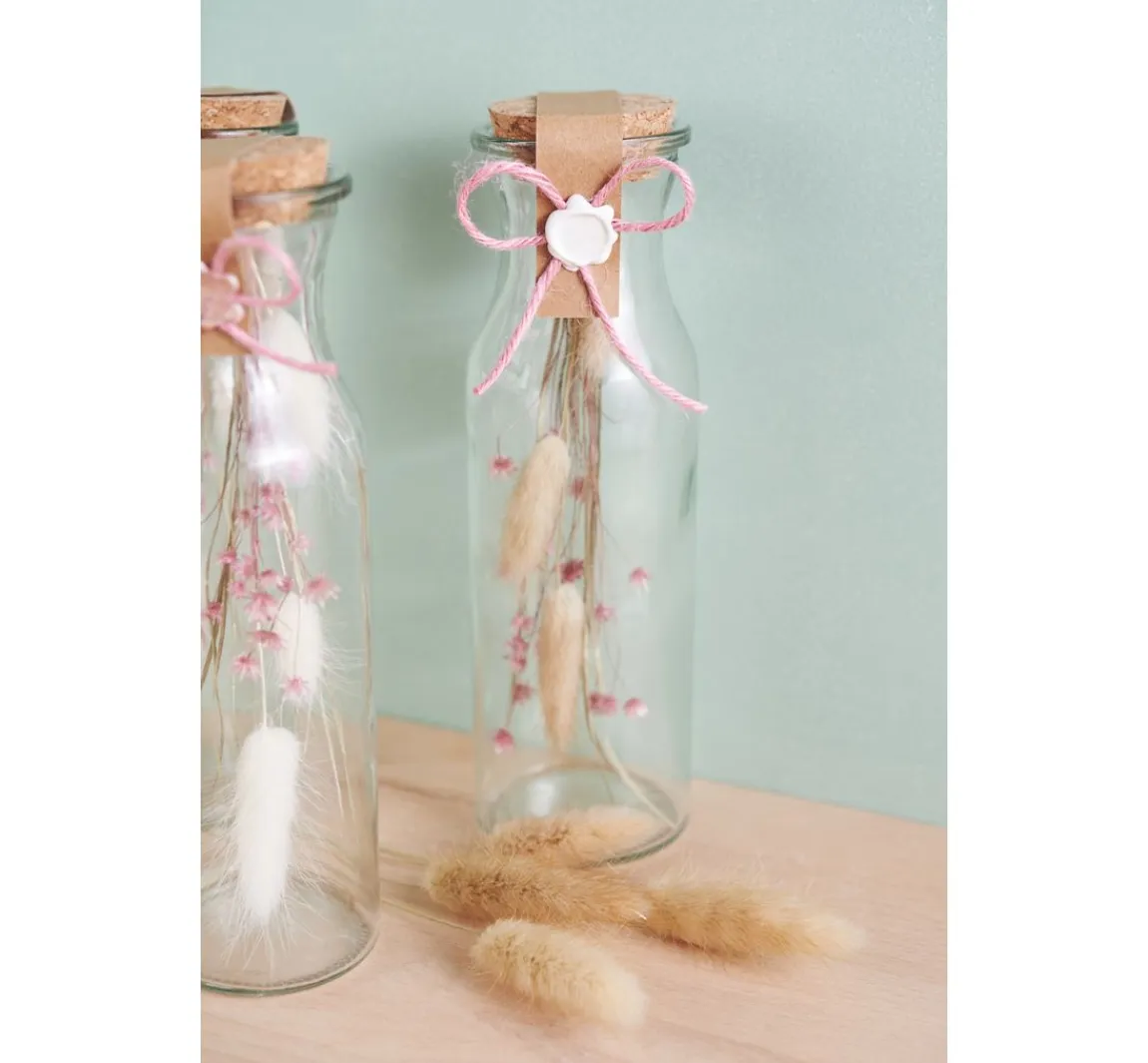 Clearance VBS Glasflaschen "Milk", 3er-Set