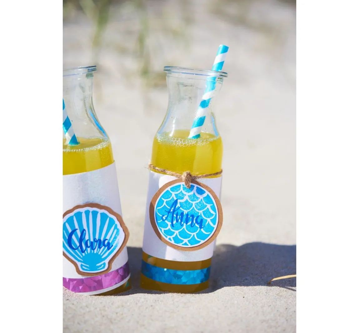 Clearance VBS Glasflaschen "Milk", 3er-Set