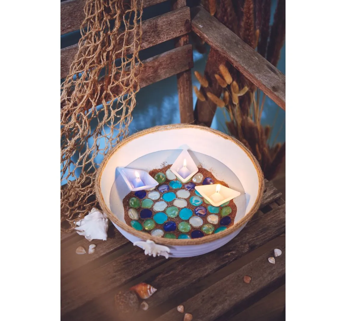 Outlet VBS XXL VBS Glas-Muggelsteine "Bunt", 1 kg