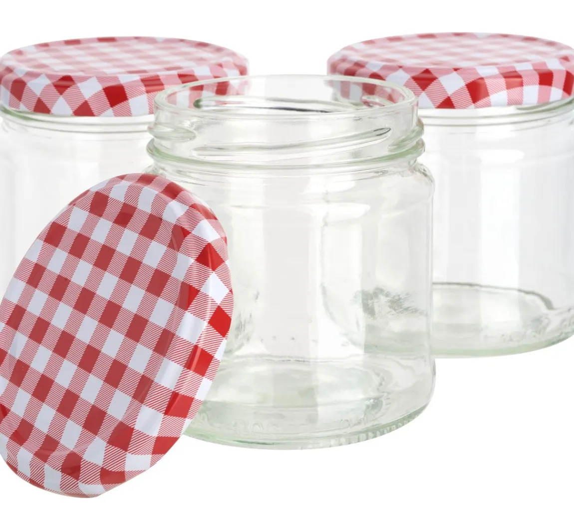 Clearance VBS Gläser mit Schraubdeckel "Rund", 170 ml