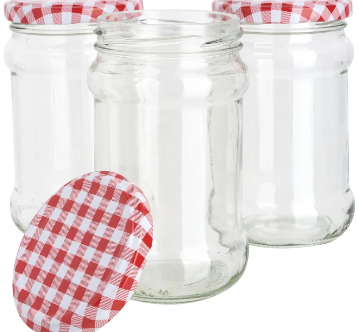 Sale VBS Gläser mit Schraubdeckel "Rund", 270 ml