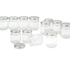 Discount VBS XXL VBS Gläser mit Schraubdeckel "Rund", 100 ml, 12 Stück