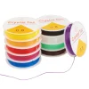 Best VBS XXL VBS Gummikordeln "Magic Stretch", Bunter Mix, 0,8 mm, 10 Rollen à 5 m
