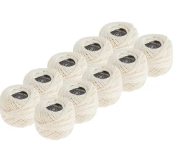 Best VBS XXL VBS Häkelgarn "Creme", 10 Knäuel à 30 m