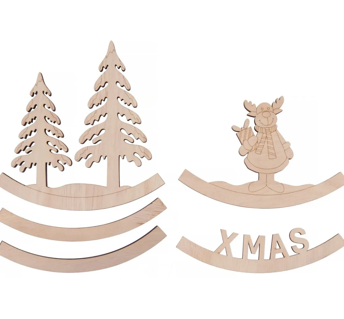 Online VBS Holz Deko-Bogen "X-MAS"