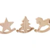 VBS Holz- Schaukelfiguren "Pferd, Tanne und Stern", 3er-Set