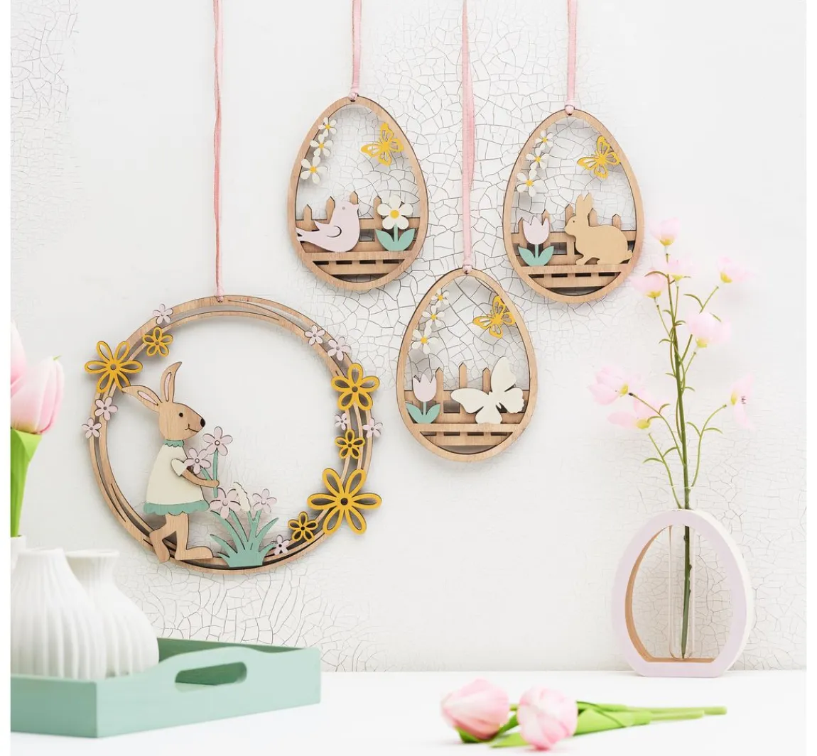 Sale VBS Holz-Anhänger Eier "Frühling"