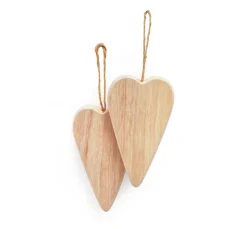 Clearance VBS Holz-Anhänger "Herz", 2 Stück