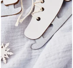 Online VBS Holz-Anhänger "Schlittschuhe", 2 Stück