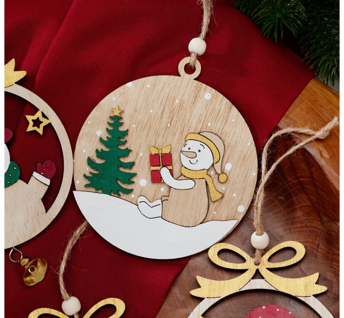 Best VBS Holz-Anhänger "Schneemann"