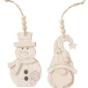 Online VBS Holz-Anhänger "Wichtel und Schneemann", 2-er Set