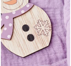 Online VBS Holz-Anhänger "Wichtel und Schneemann", 2-er Set