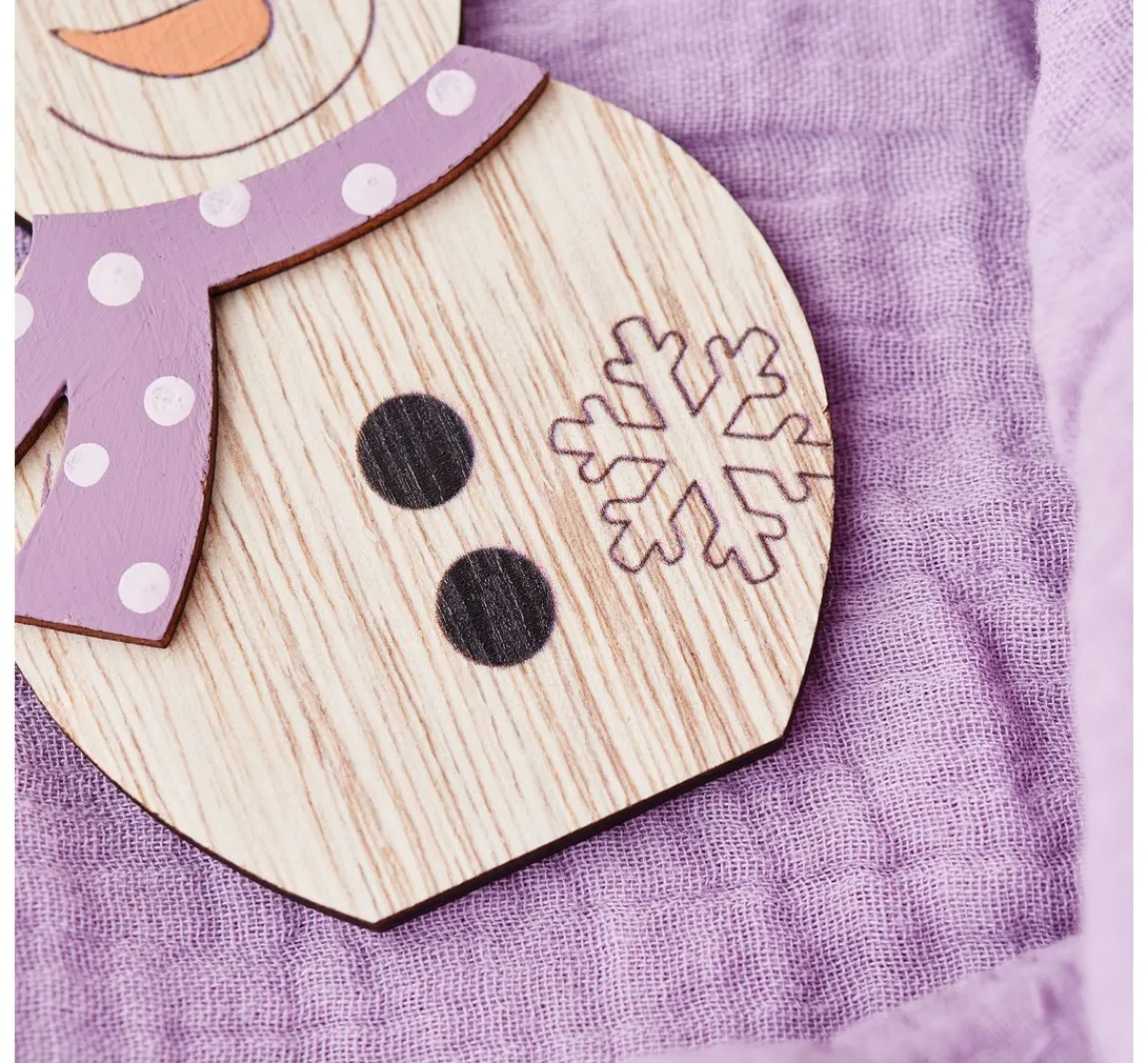 Online VBS Holz-Anhänger "Wichtel und Schneemann", 2-er Set