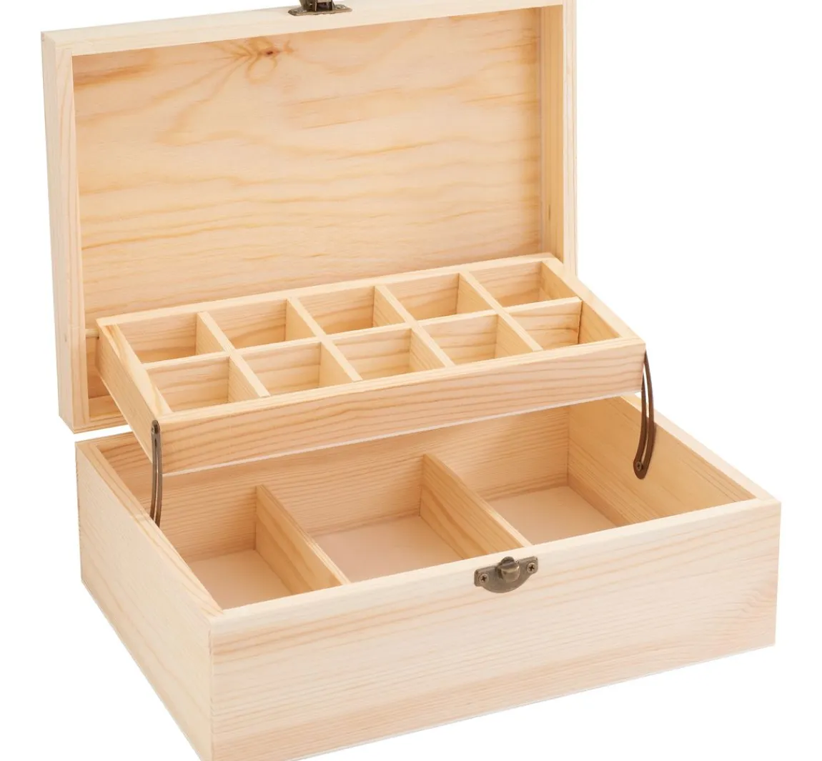 Clearance VBS Holz-Aufbewahrungsbox "Twin"