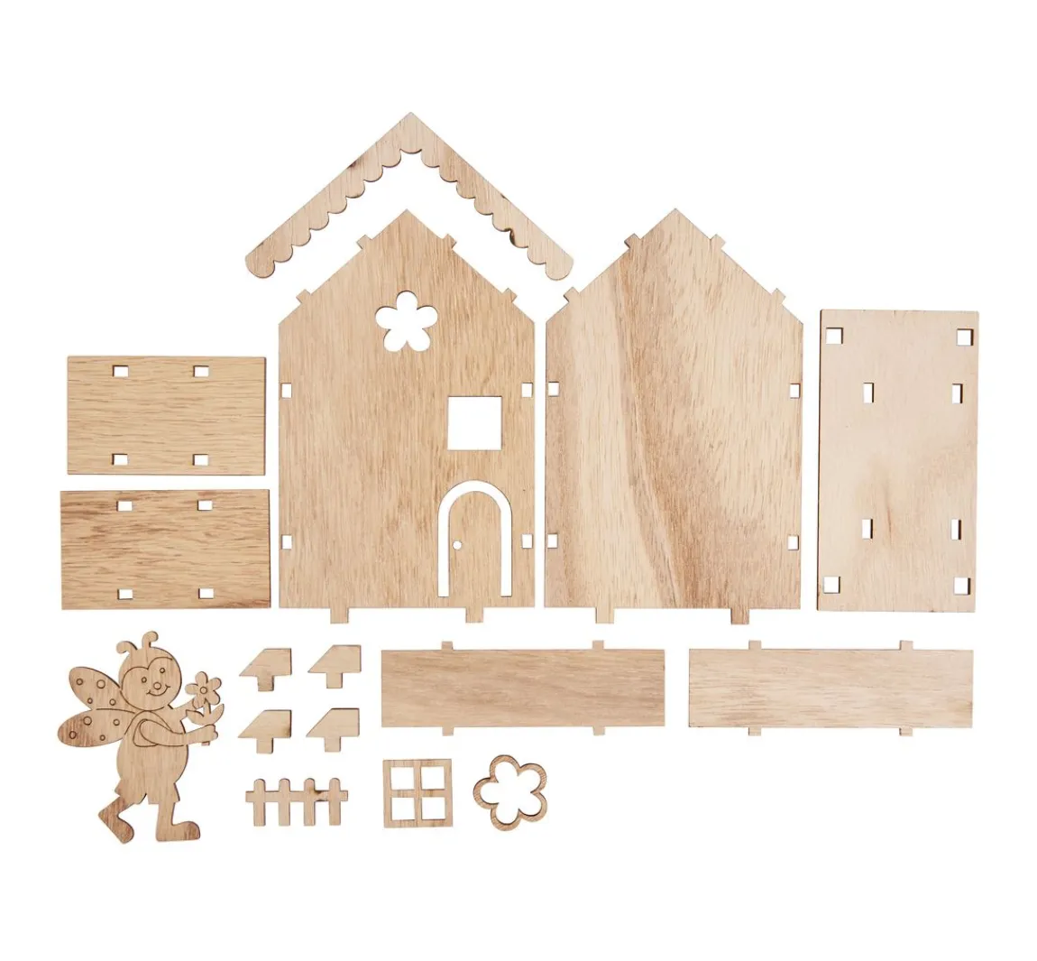 Best VBS Holzbausatz Haus "Frühlingsbote"