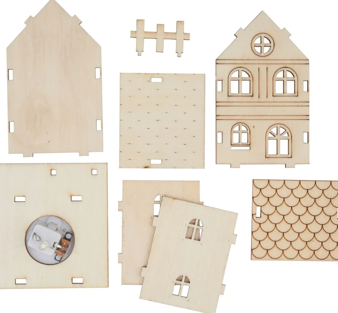 VBS Holzbausatz "Haus mit Zaun"