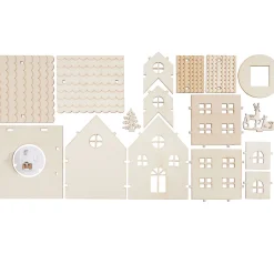 Sale VBS Holzbausatz "Haus mit Turm", inkl. LED