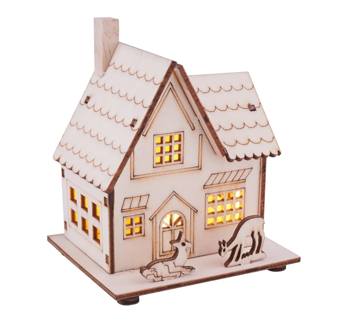 Hot VBS Holzbausatz "Haus mit Rehen"