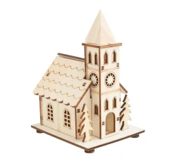 Hot VBS Holzbausatz "Kirche" inkl. LED