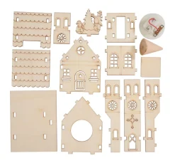 Sale VBS Holzbausatz "Kirche mit runder Turmspitze", inkl. LED