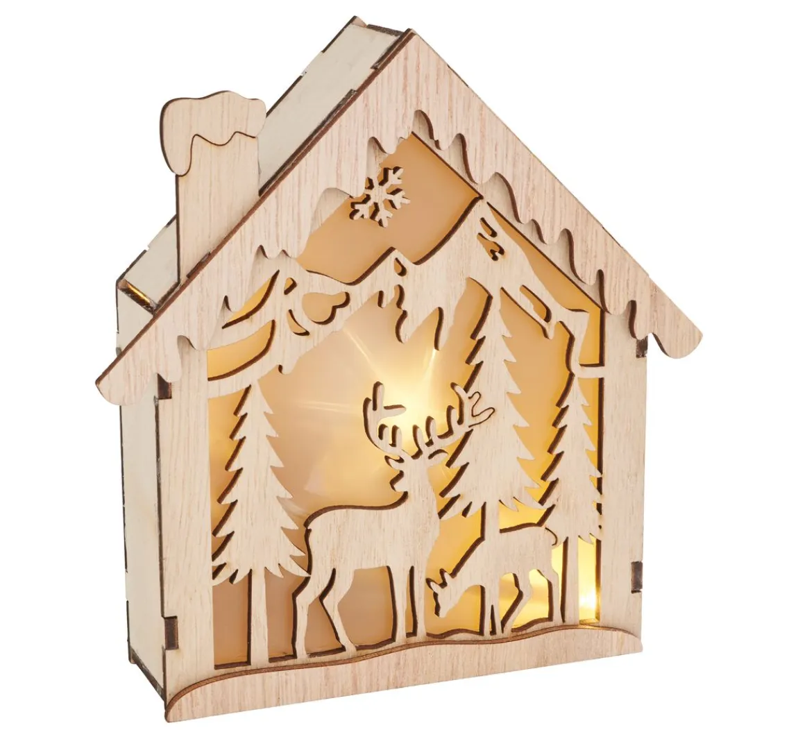 VBS Holzbausatz "Lichterhaus", inkl. Beleuchtung