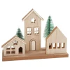 VBS Holzbausatz "Weihnachtshäuser mit Tannen"